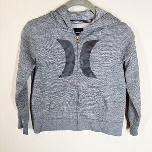 Hurley Boys Full Zip Hoodie Hooded Jacket Size 7 Gray